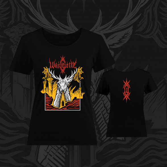 WAIDELOTTE - 'Crimson Waves' Women T-Shirt