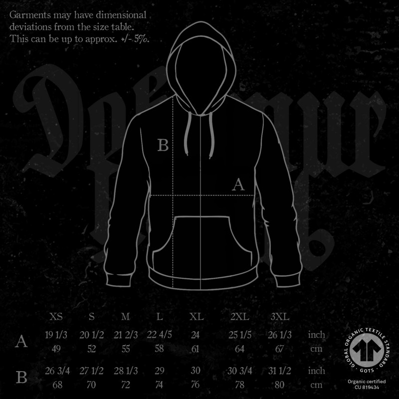 ERSHETU - 'Carmen Funebre' Hooded Zip Sweatshirt