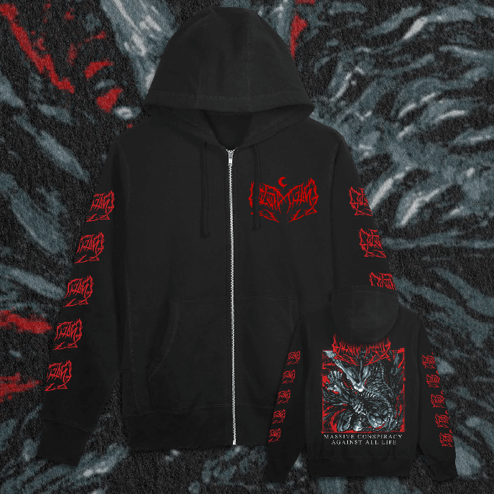 LEVIATHAN - 'Massive Conspiracy Against...' Hooded Zip Sweatshirt