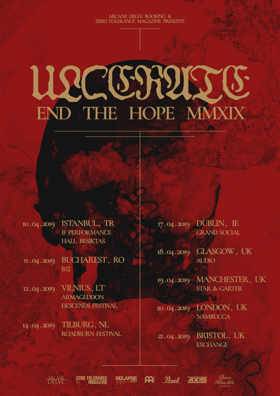 ULCERATE European Tour 2019